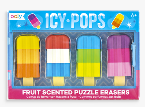 Icy Pops Scented Puzzle Erasers