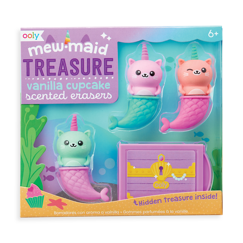 Mew-Maid Treasure scented erasers
